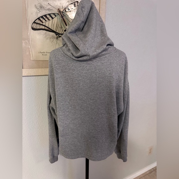 Wild Fable Heather Gray Silver Shimmer Women's Hoodie NWOT - Picture 3 of 6